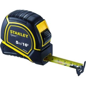 Stanley Tylon Short Tape Measure, 5m/16′ x 19mm, Yellow/Black, STHT36194