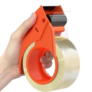 Duravel Clear Tape and Tape Dispenser Heavy Duty 2 inch x 50 YDs- clear tape roll clear tape 2 inch, Packaging Tape, Packing Tape Dispenser- packing tape clear for Packing Boxes