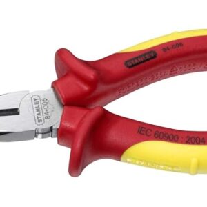 Stanley 0-84-006 Long Nose Plier, 160mm Yellow/Red